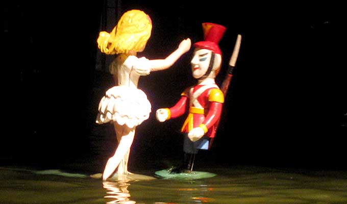 Vietnamese water puppets perform Danish fairy tales