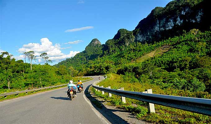 Motorcycling along Ho Chi Minh Trail