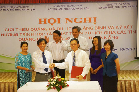 Quảng Bình, Quảng Nam và TP Đà Nẵng ký kết chương trình hợp tác du lịch