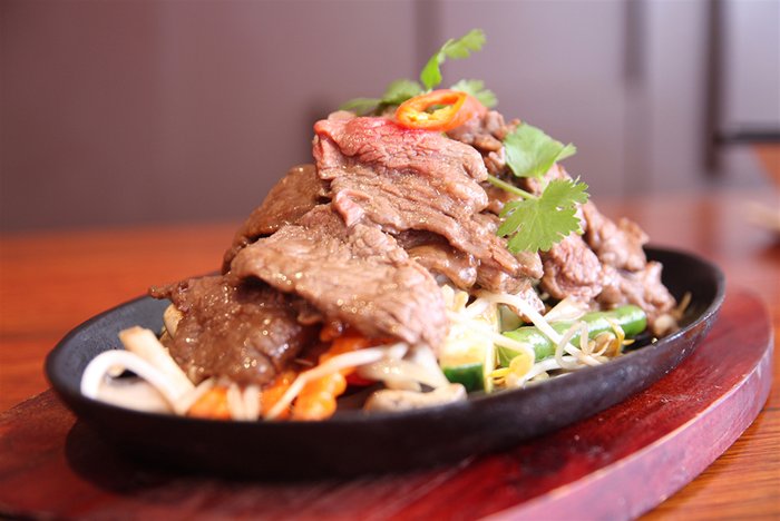 Sizzling beef specialties at Li Bai in October