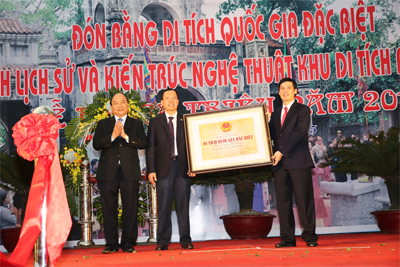 Đền Bà Triệu đón nhận bằng Di tích quốc gia đặc biệt