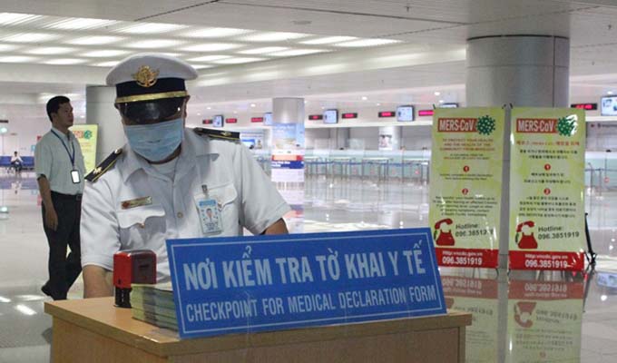 Dừng khai báo y tế phòng chống MERS-CoV với hành khách đến từ Hàn Quốc