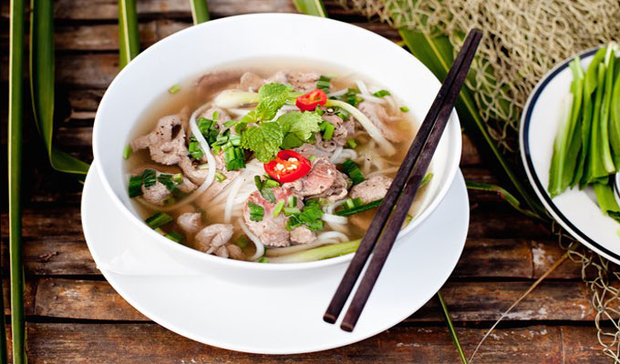 Pho with beef meatballs among best street foods in Asia
