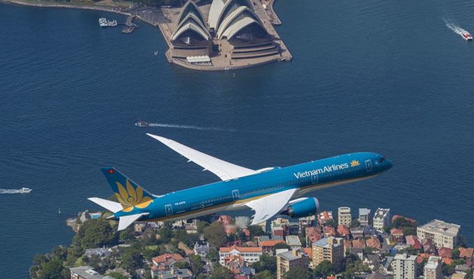 Chính thức khai thác Boeing 787 trên đường bay thẳng Việt Nam - Australia