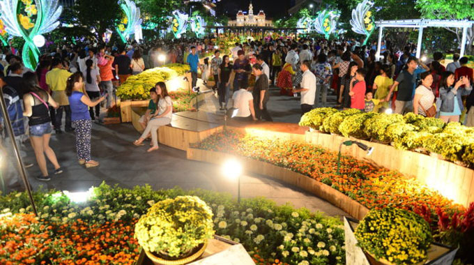 Ho Chi Minh City: Nguyen Hue Flower Street to open on 25 January next year