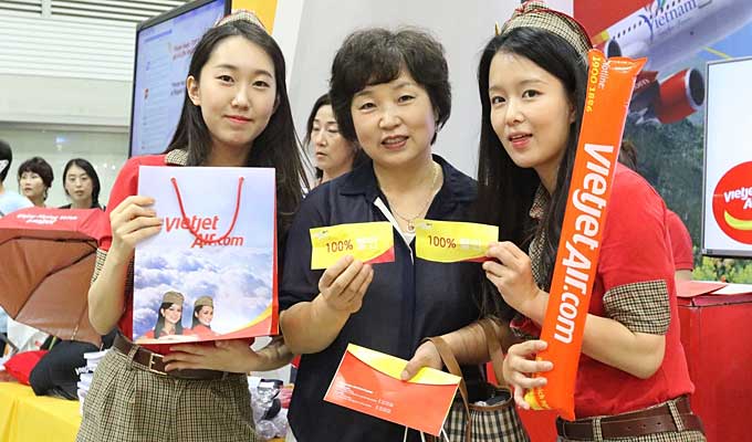 Vietjet to hold a series of activities at Hanatour Travel Show in RoK