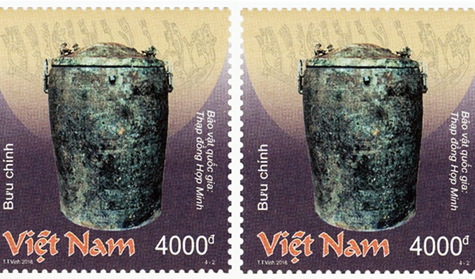 Phát hành bộ tem về các bảo vật quốc gia Việt Nam