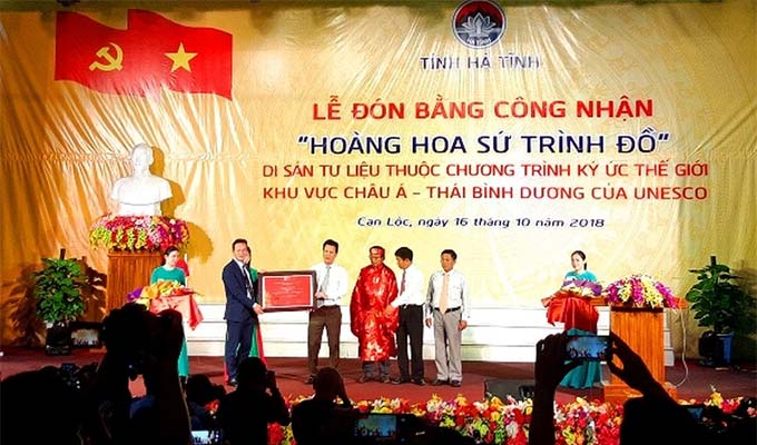 “Hoang Hoa su trinh do” receives UNESCO recognition