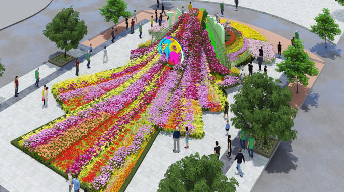 Nguyen Hue Flower Street to bloom for Tet holiday