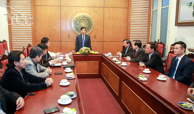 Bộ trưởng Nguyễn Ngọc Thiện thăm và chúc tết Tổng cục Du lịch