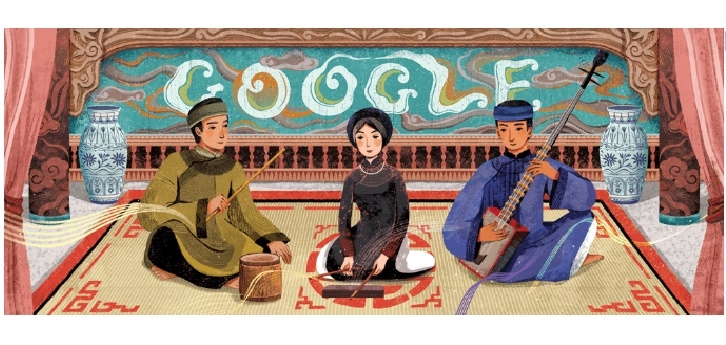Google Doodle honours Vietnamese ‘ca tru’