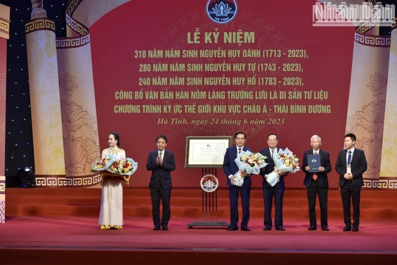 Ha Tinh’s Sino-Nom Documents honoured as Documentary Heritage of Asia-Pacific