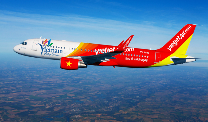 越捷航空公司被评为2015年旅游刺激模范企业