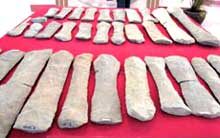 Stone musical instruments found in Lam Dong 