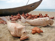 Triển lãm nghệ thuật sắp đặt trên bãi biển ở Bà Rịa – Vũng Tàu