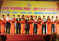 Khai mạc Hội chợ thương mại du lịch quốc tế Việt Nam - Lào - Thái Lan 2012