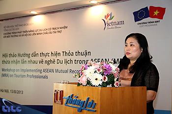 Hội thảo Hướng dẫn thực hiện Thỏa thuận Thừa nhận lẫn nhau về nghề Du lịch trong ASEAN