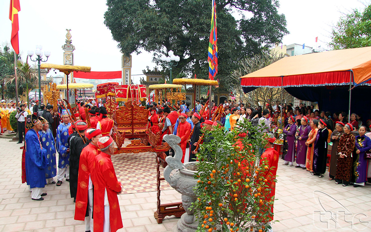 Lễ hội làng Huỳnh Cung (Ảnh: Huy Hoàng)